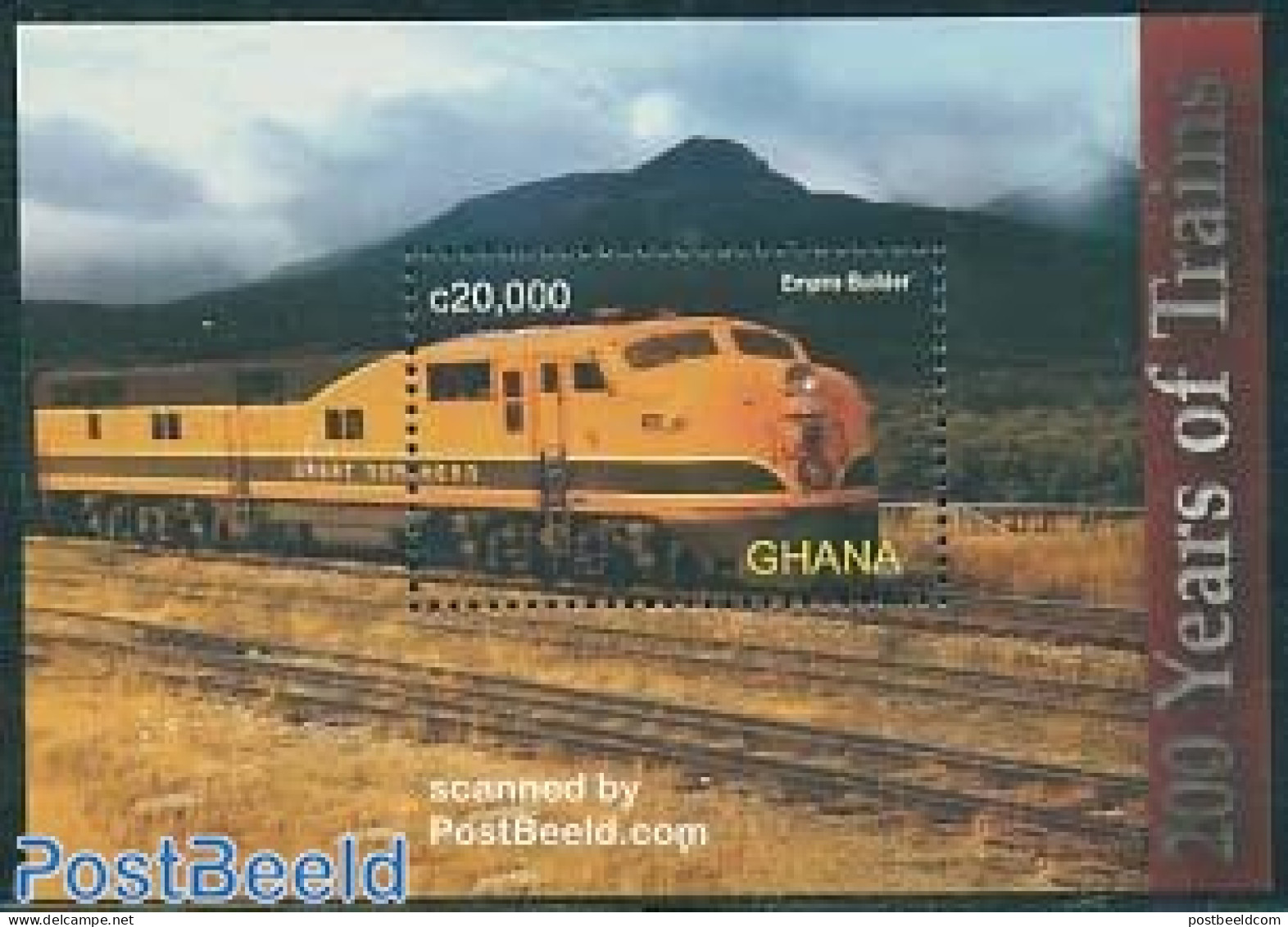 Ghana 2005 Empire Builder S/s, Mint NH, Transport - Railways - Treni