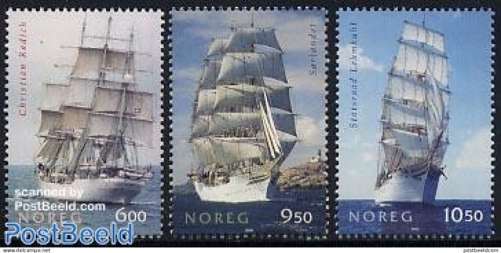 Norway 2005 Ships 3v, Mint NH, Transport - Ships And Boats - Nuovi