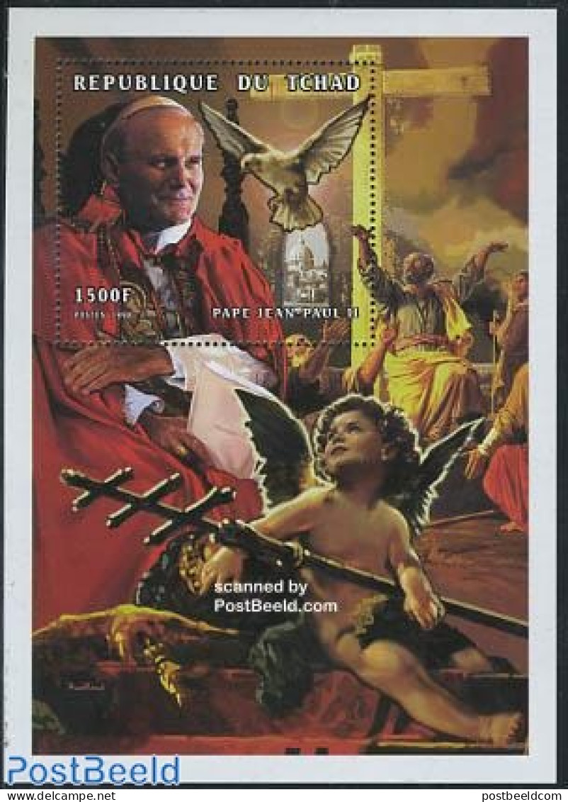 Chad 1998 Pope John Paul II S/s, Mint NH, Religion - Pope - Religion - Otros & Sin Clasificación