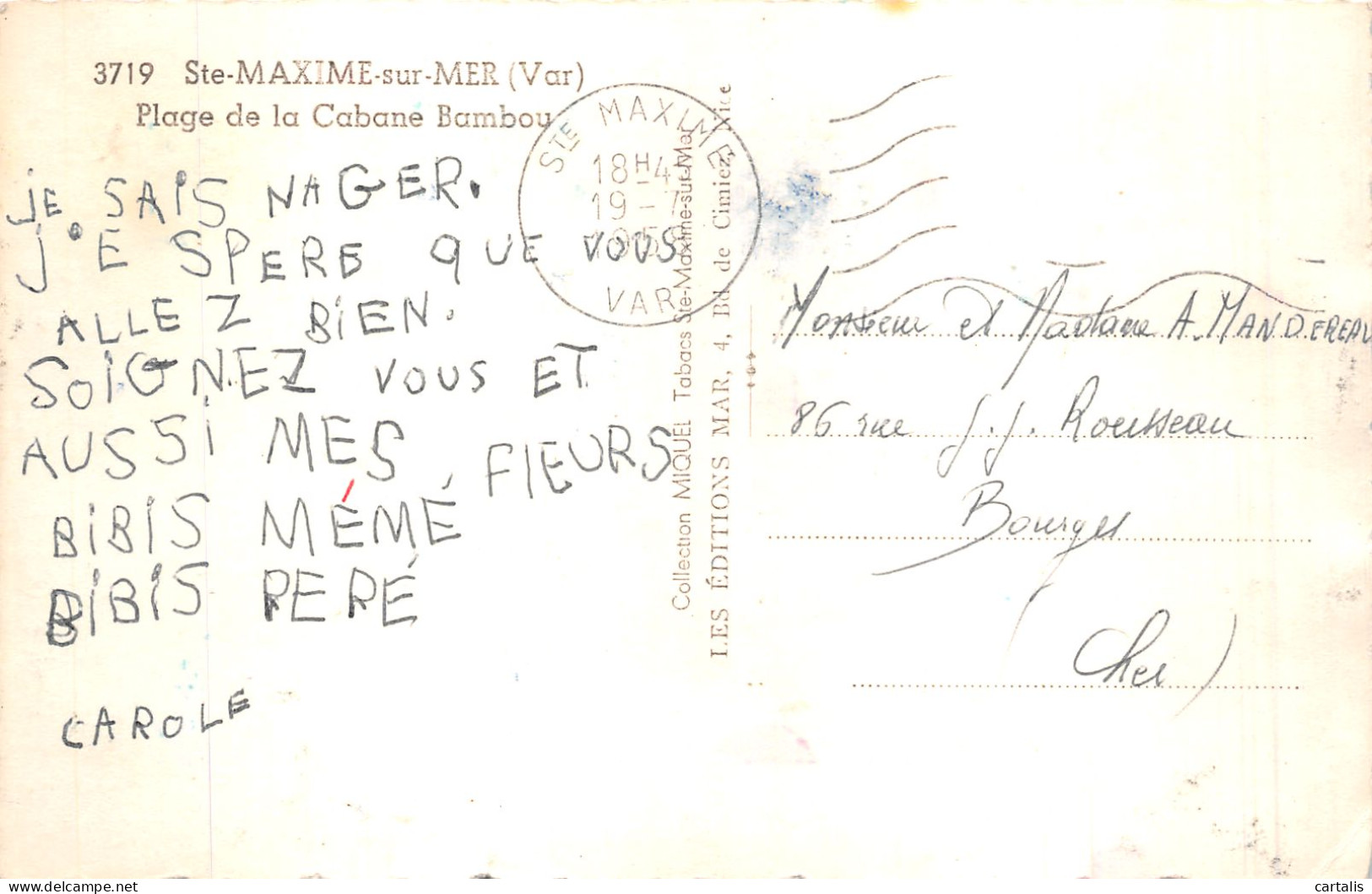 83-SAINTE MAXIME SUR MER-N° 4431-C/0327 - Sainte-Maxime