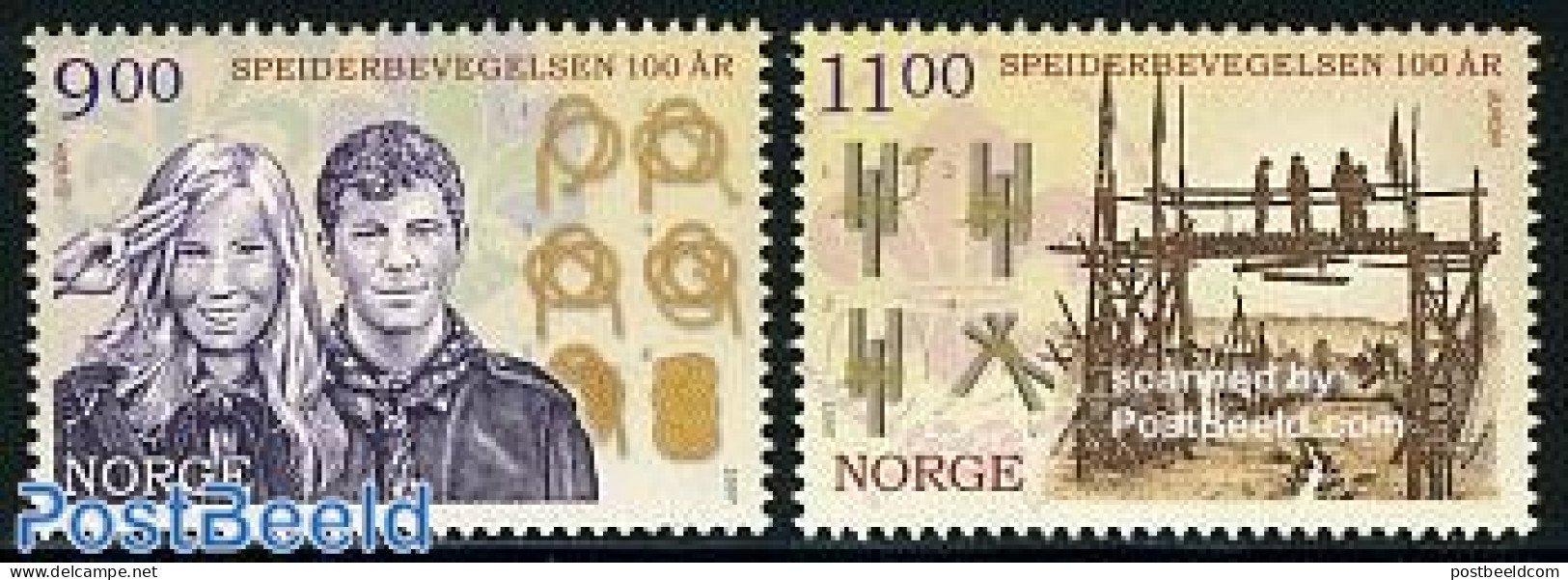 Norway 2007 Europa, Scouting 2v, Mint NH, History - Sport - Europa (cept) - Scouting - Unused Stamps