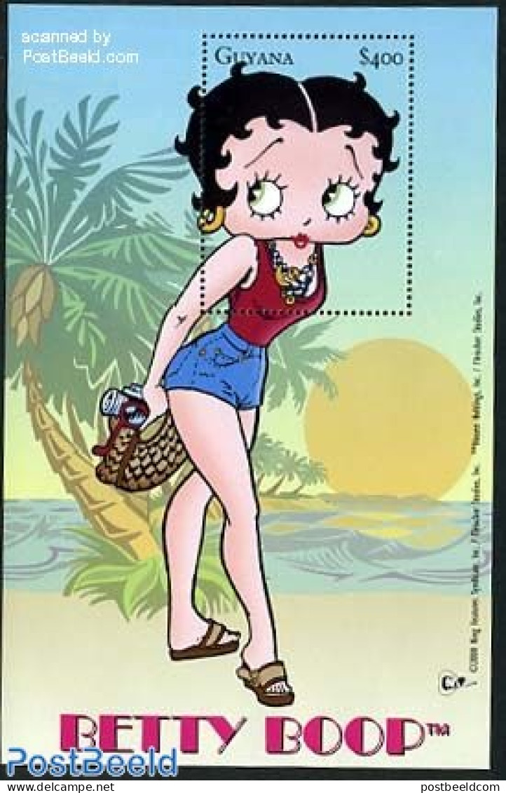 Guyana 2000 Betty Boop With Red Top S/s, Mint NH, Art - Comics (except Disney) - Fumetti