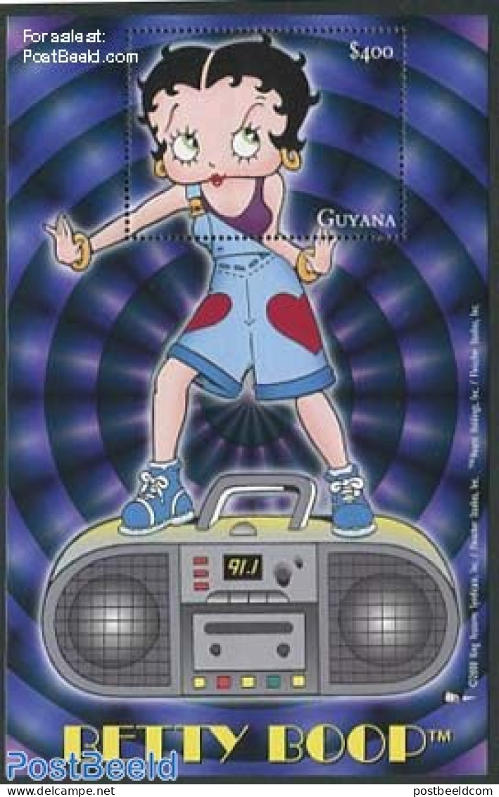 Guyana 2000 Betty Boop S/s, Mint NH, Art - Comics (except Disney) - Bandes Dessinées