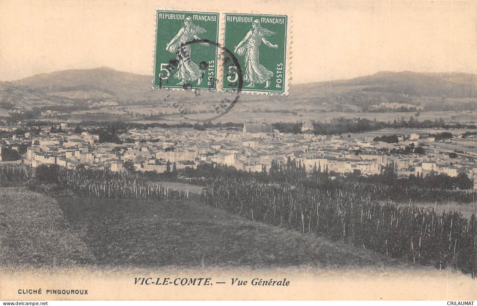 63-VIC LE COMTE-N°6045-B/0215 - Vic Le Comte