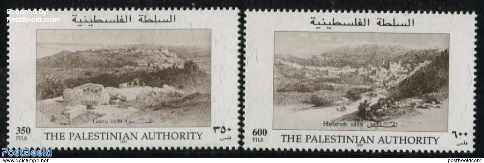 Palestinian Terr. 1997 Cities 2v, Mint NH - Palästina