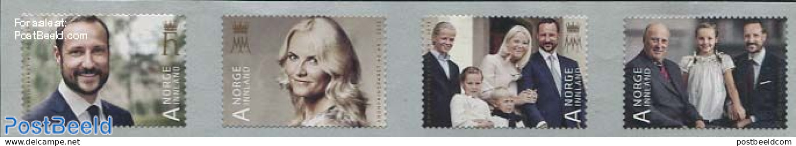 Norway 2013 Royal Family 4v S-a [:::], Mint NH, History - Kings & Queens (Royalty) - Ongebruikt