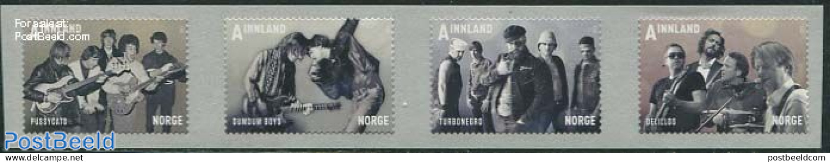Norway 2013 Popular Bands 4v S-a, Mint NH, Performance Art - Music - Popular Music - Nuovi