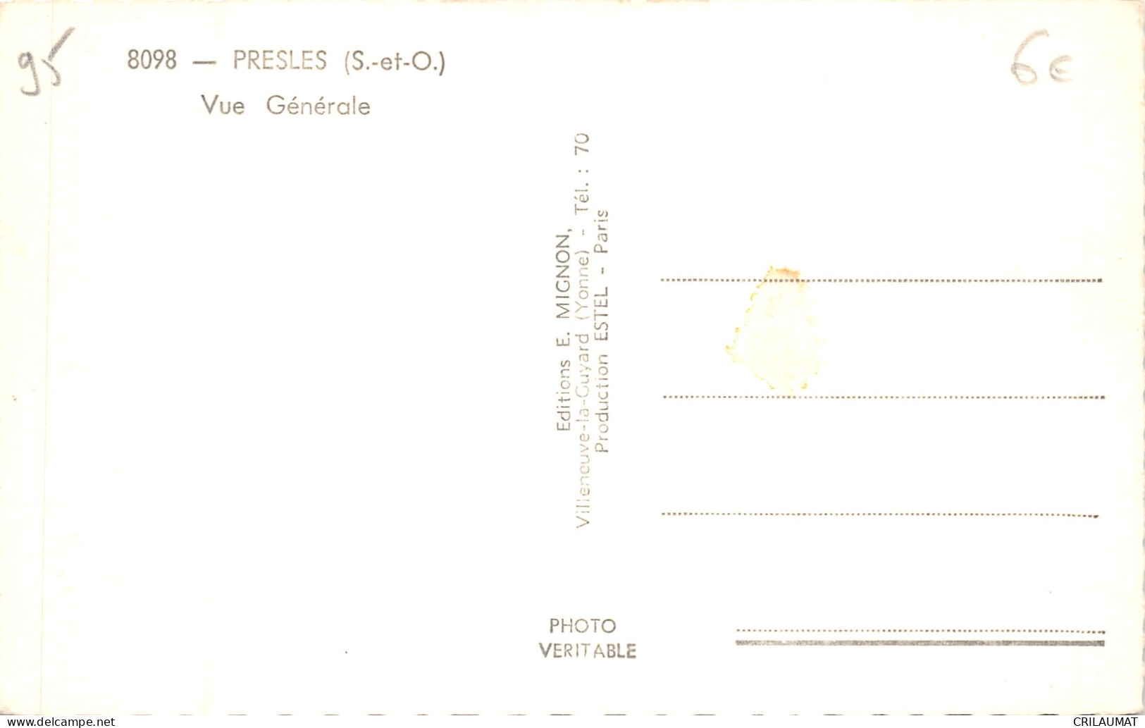 95-PRESLES-N°6045-E/0017 - Presles