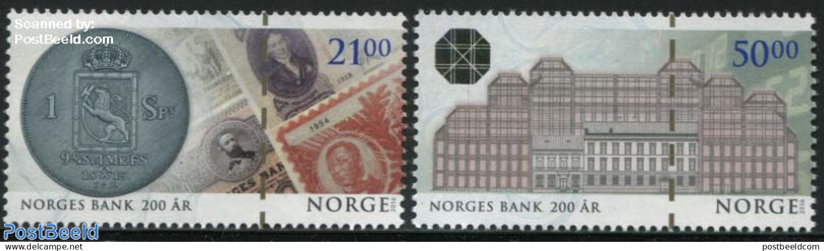 Norway 2016 Norwegian Bank 2v, Mint NH, Various - Banking And Insurance - Money On Stamps - Nuovi