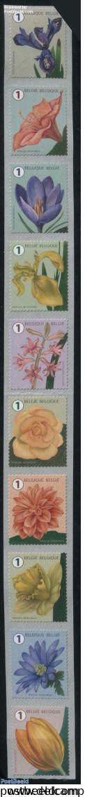 Belgium 2016 Flowers 10v S-a, Mint NH, Nature - Flowers & Plants - Unused Stamps