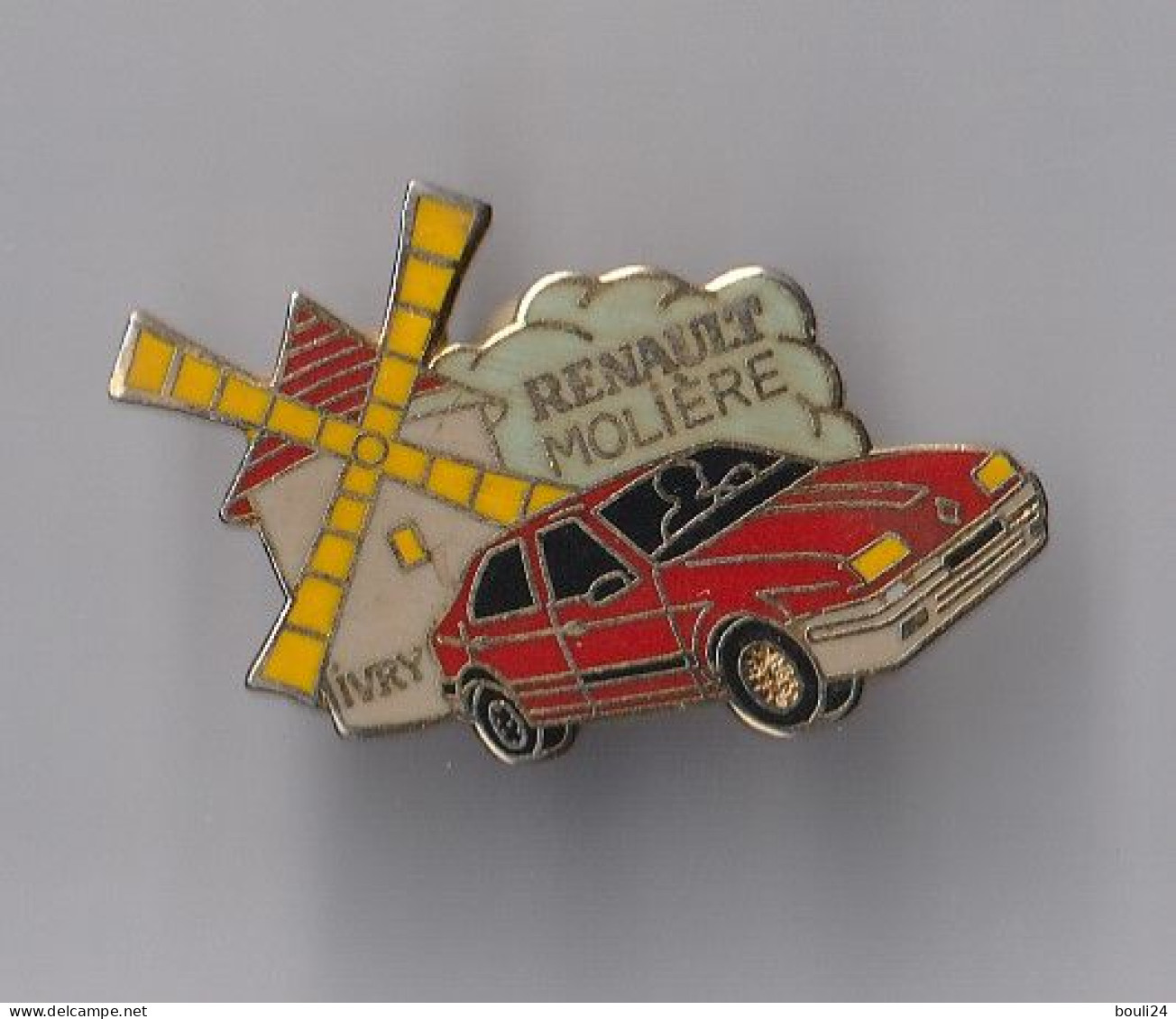 PIN'S THEME AUTOMOBILE RENAULT GARAGE MOLIERE A IVRY SUR SEINE - Renault