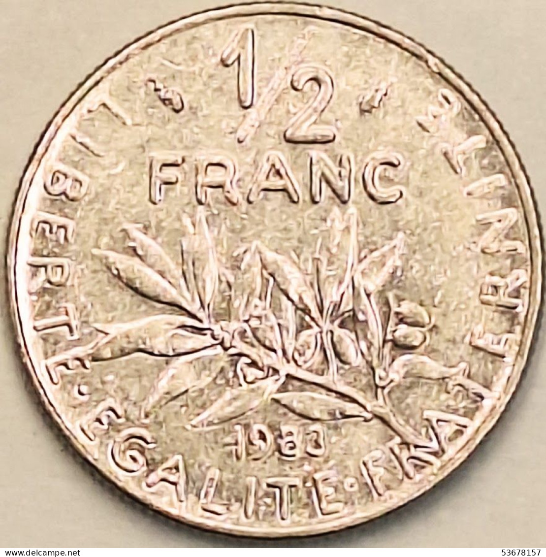 France - 1/2 Franc 1983, KM# 931.1 (#4298) - 1/2 Franc