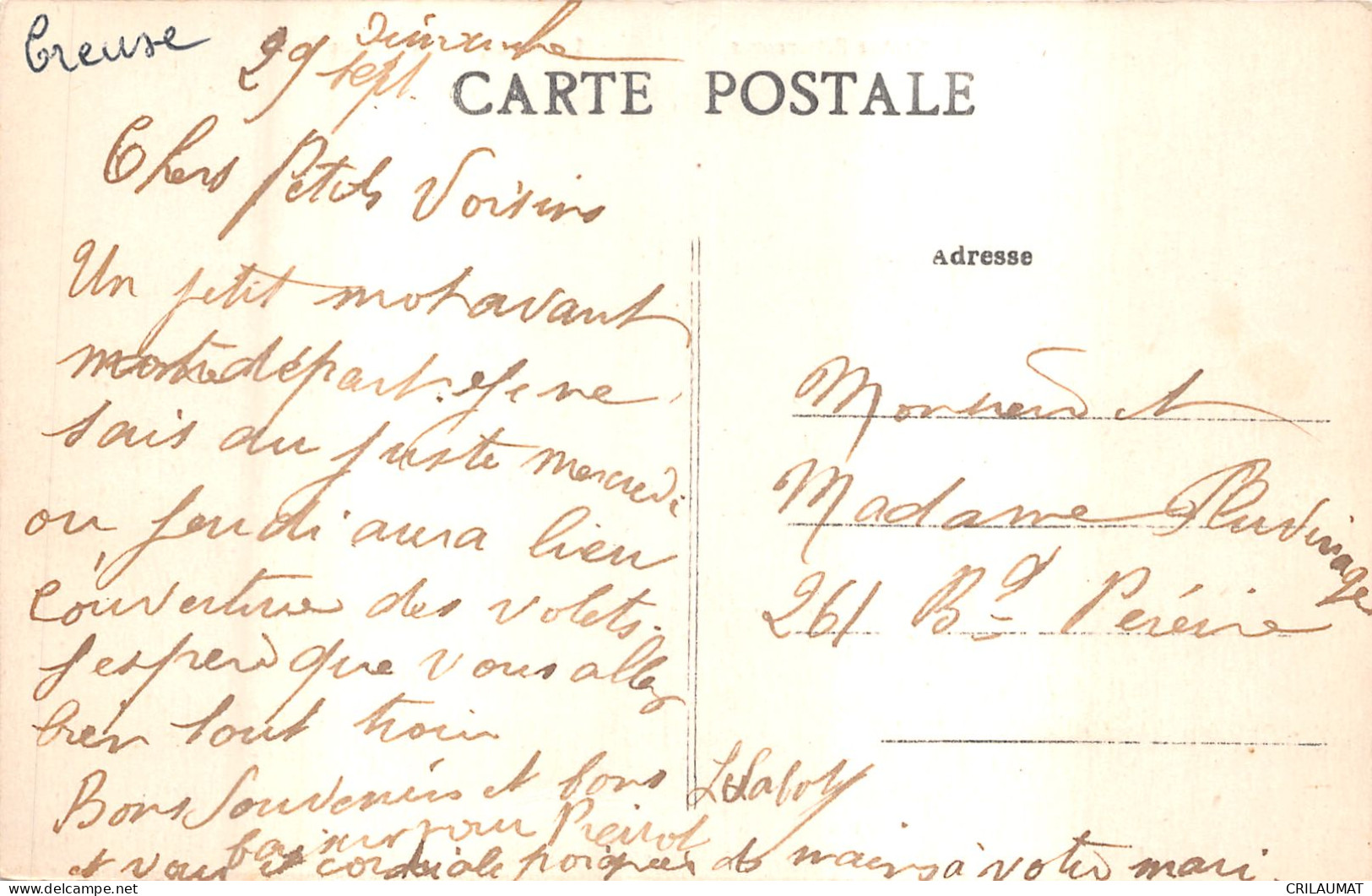 23-CROCQ-N°6046-H/0335 - Crocq