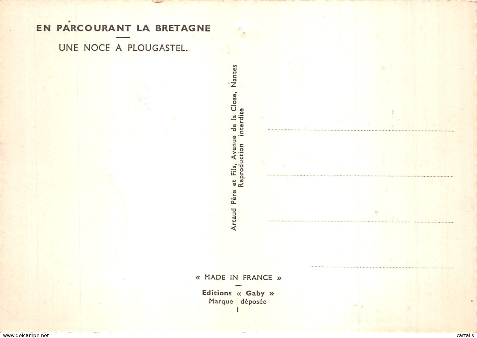 29-PLOUGASTEL FOLKLORE-N° 4434-D/0207 - Plougastel-Daoulas