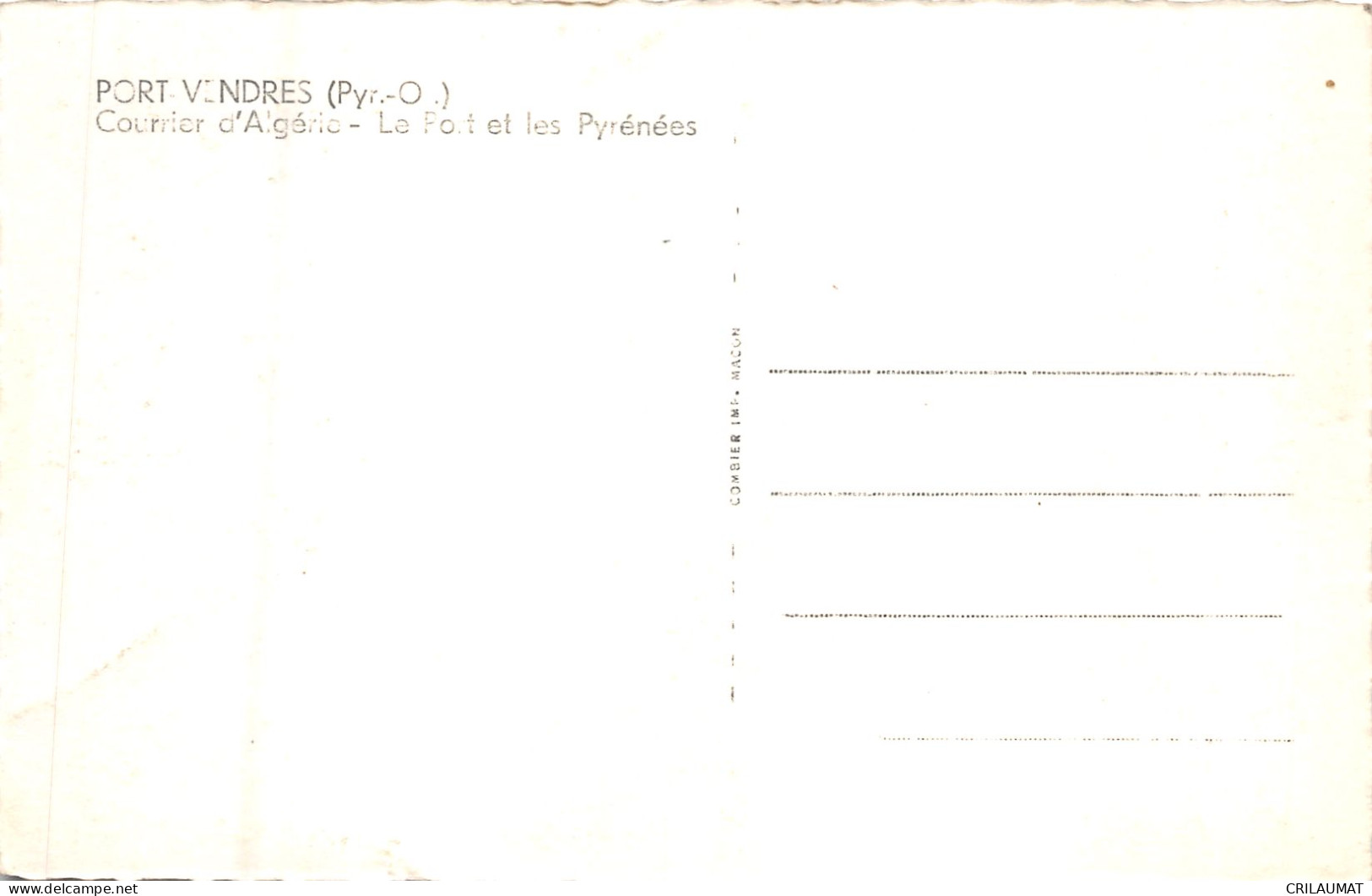 66-PORT VENDRES-N°6047-F/0233 - Port Vendres
