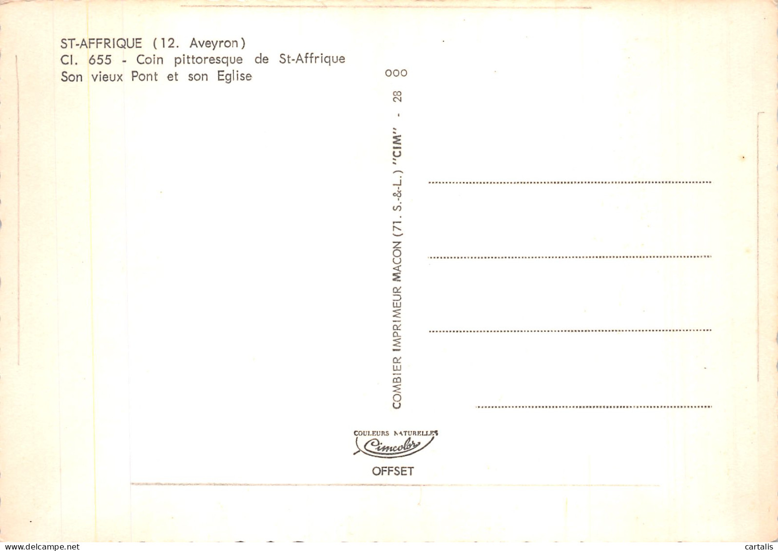 12-SAINT AFFRIQUE-N° 4435-D/0225 - Saint Affrique