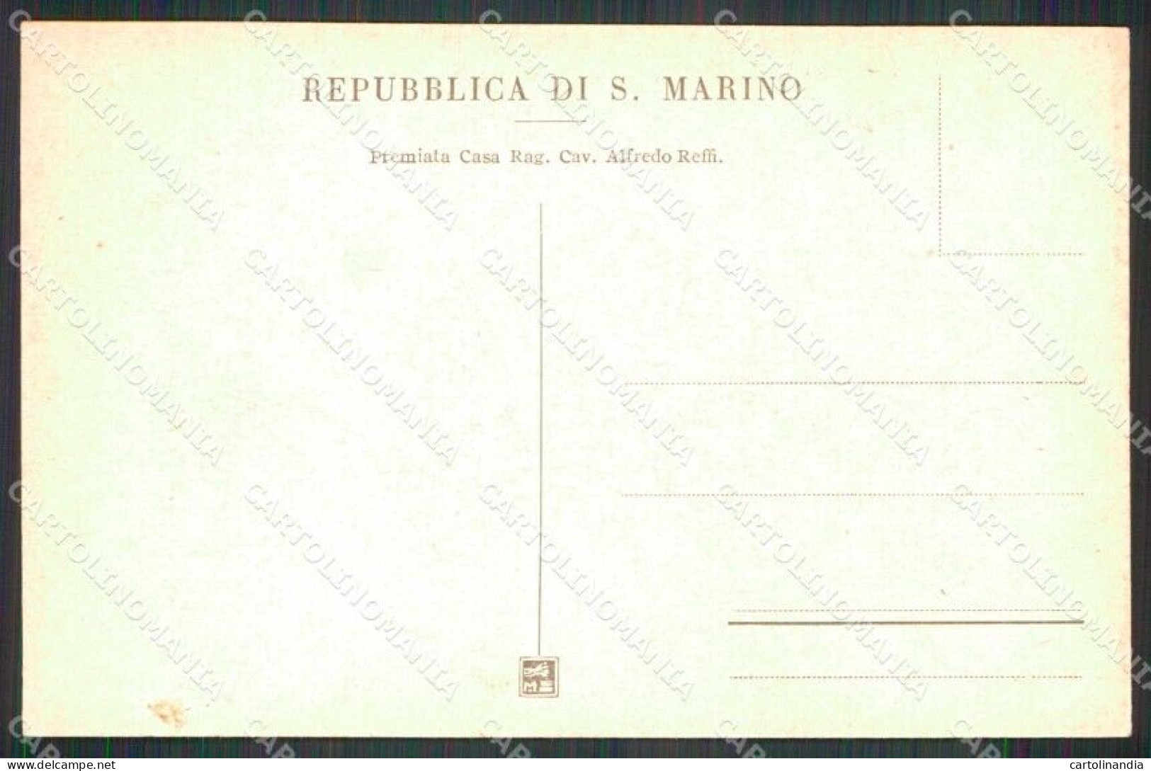 San Marino Città Territorio Di Mappa Cartolina RT1122 - San Marino