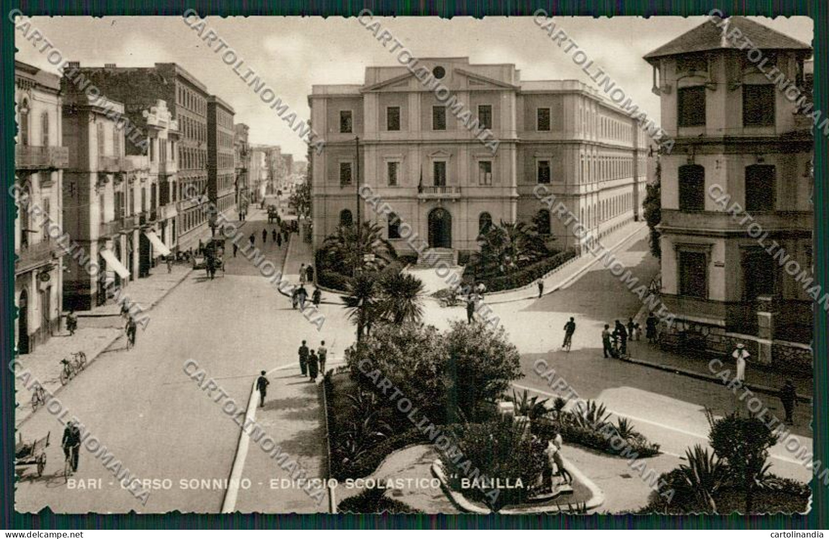 Bari Città Edificio Scolastico Balilla Foto Cartolina ZC2134 - Bari