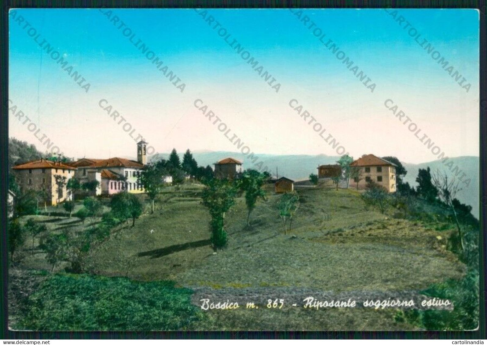 Bergamo Bossico PIEGHINA Foto FG Cartolina ZK1848 - Bergamo