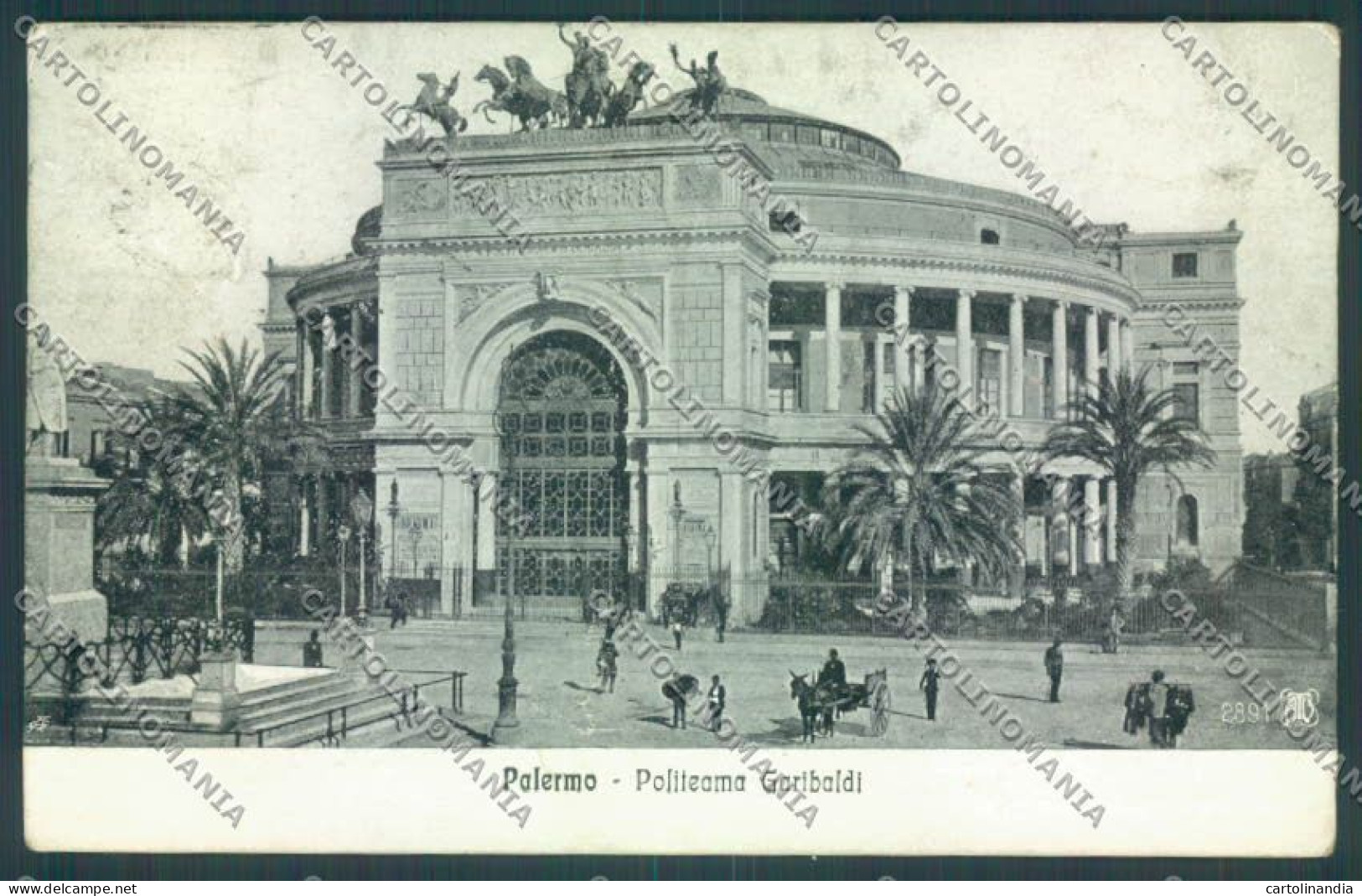 Palermo Città Politeama Cartolina ZT7902 - Palermo