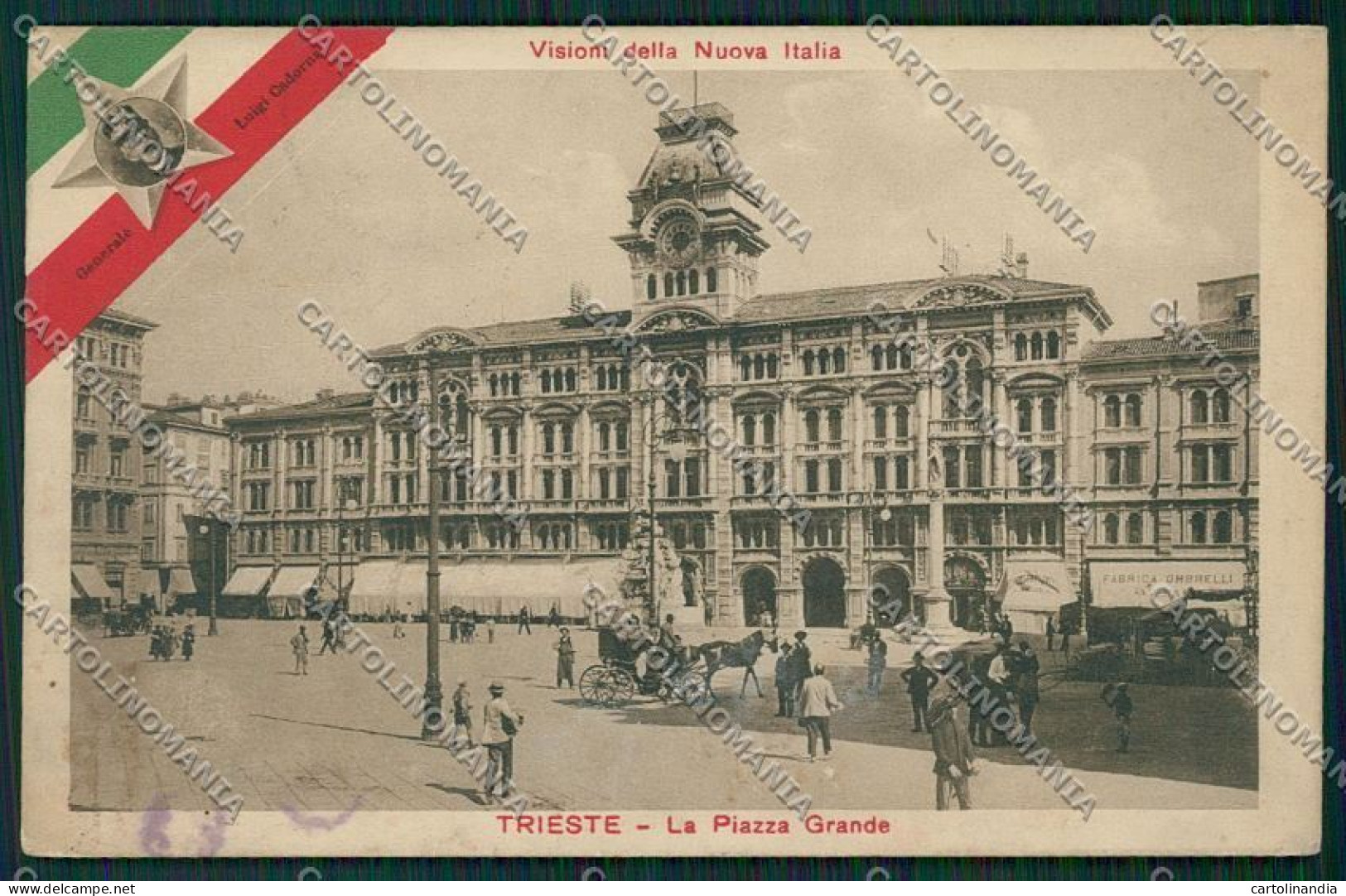 Trieste Città SCOLLATA Cartolina ZC0704 - Trieste