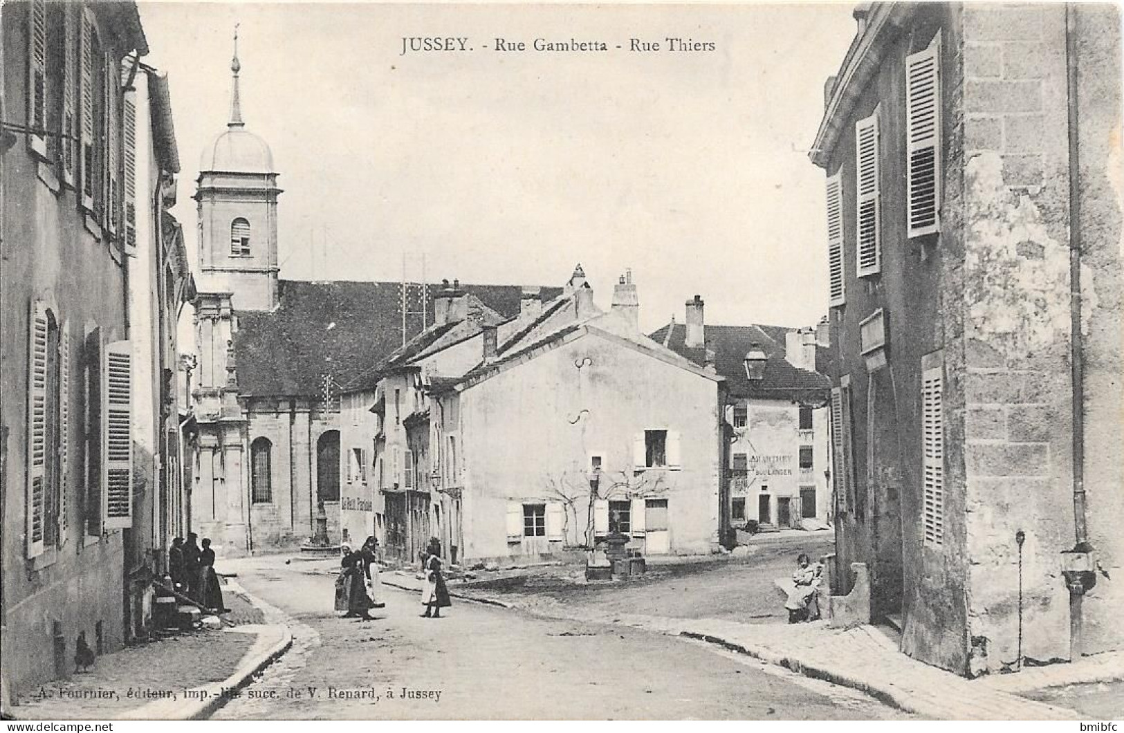 JUSSEY - Rue Gambetta - Rue Thiers - Jussey