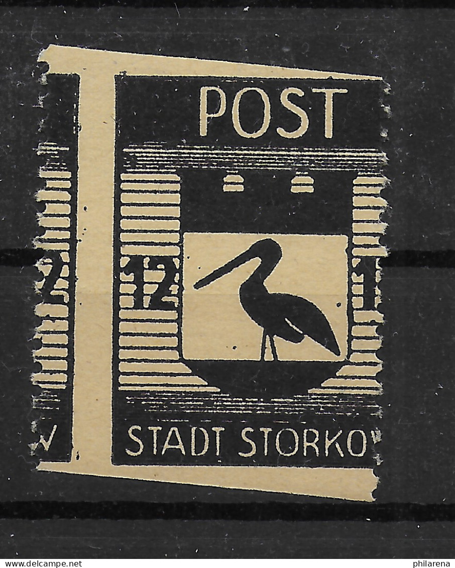 Stadt Storkow, MiNr. 14 A Uw, Abklatsch, Postfrisch, ** - Mint