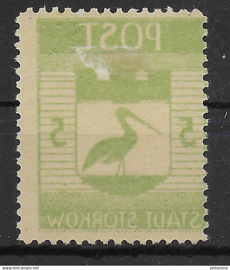 Stadt Storkow, MiNr. 11, Abklatsch, * Falz - Mint