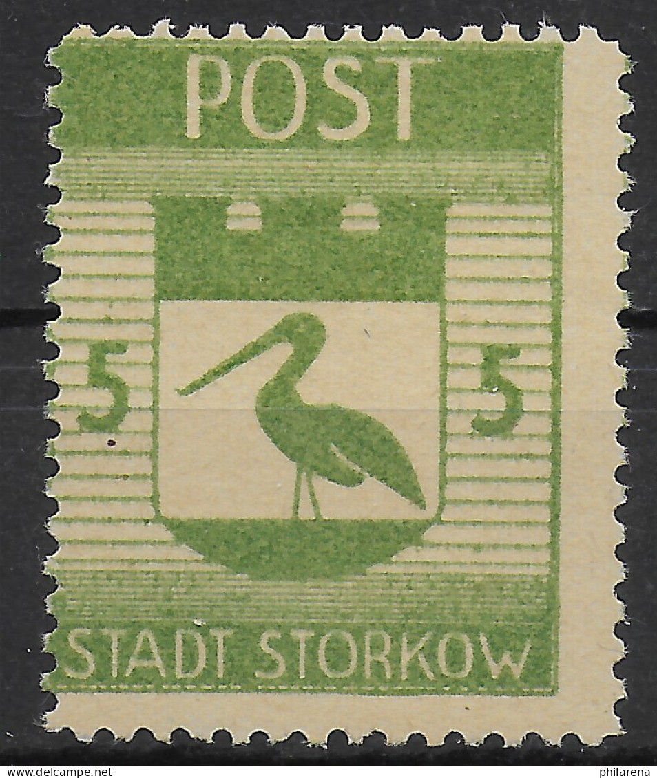 Stadt Storkow, MiNr. 11, Abklatsch, * Falz - Mint