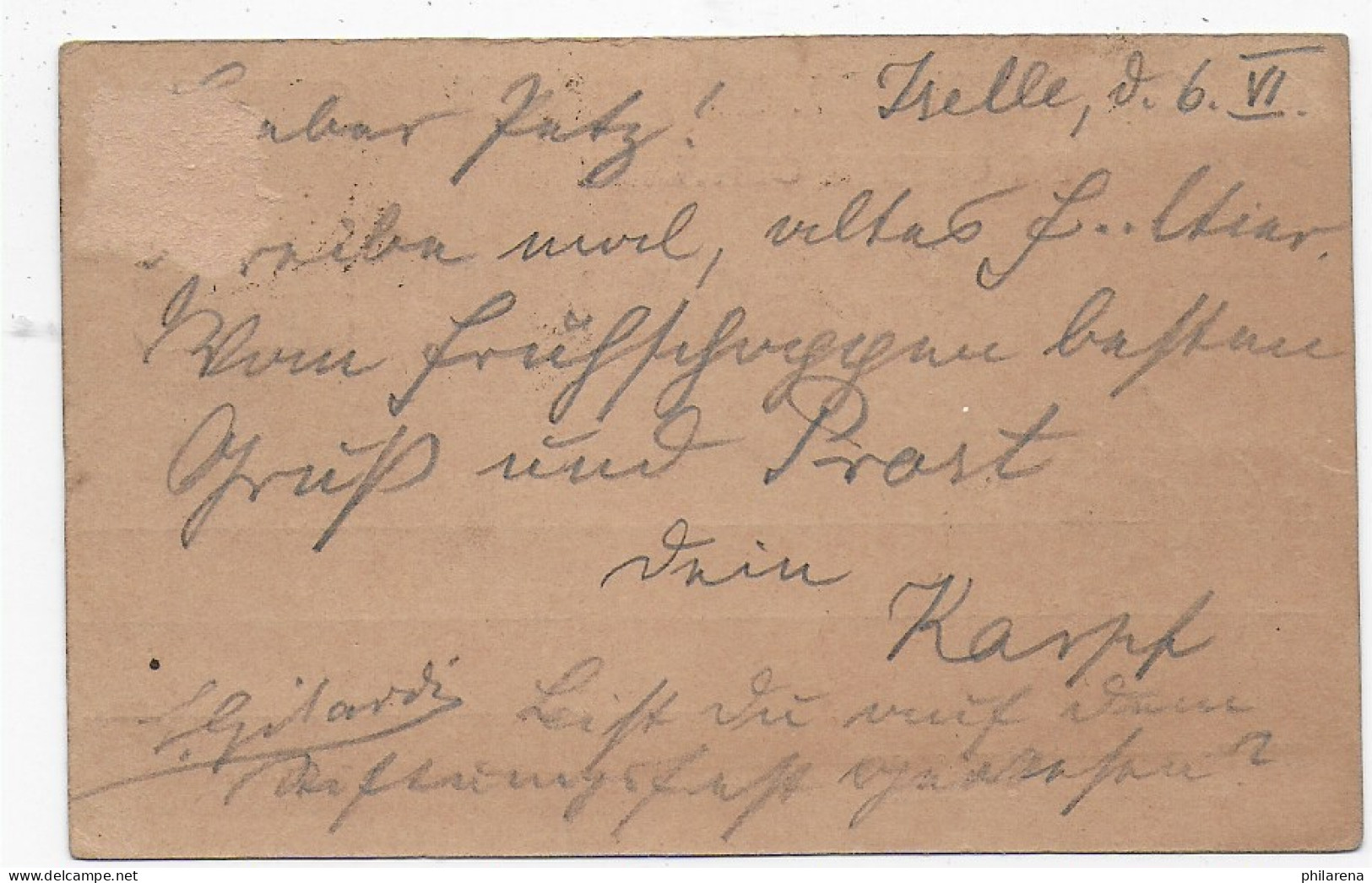 Cartolina Postale Iselle, 1903 Nach Buxtehude, Bahnpost - Unclassified