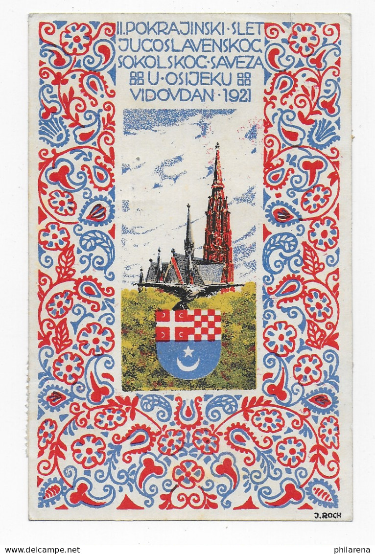 Postkarte Vidovdan 1921 - Altri & Non Classificati