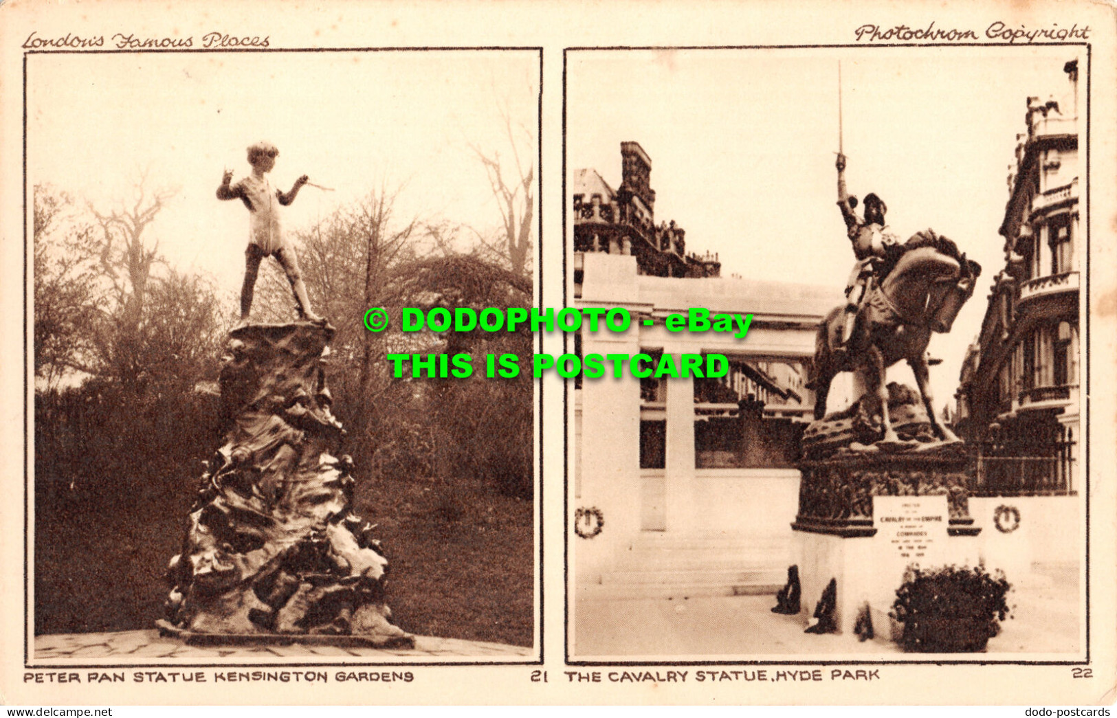 R461542 London Famous Places. Peter Pan Statue Kensington Gardens. The Cavalry S - Sonstige & Ohne Zuordnung