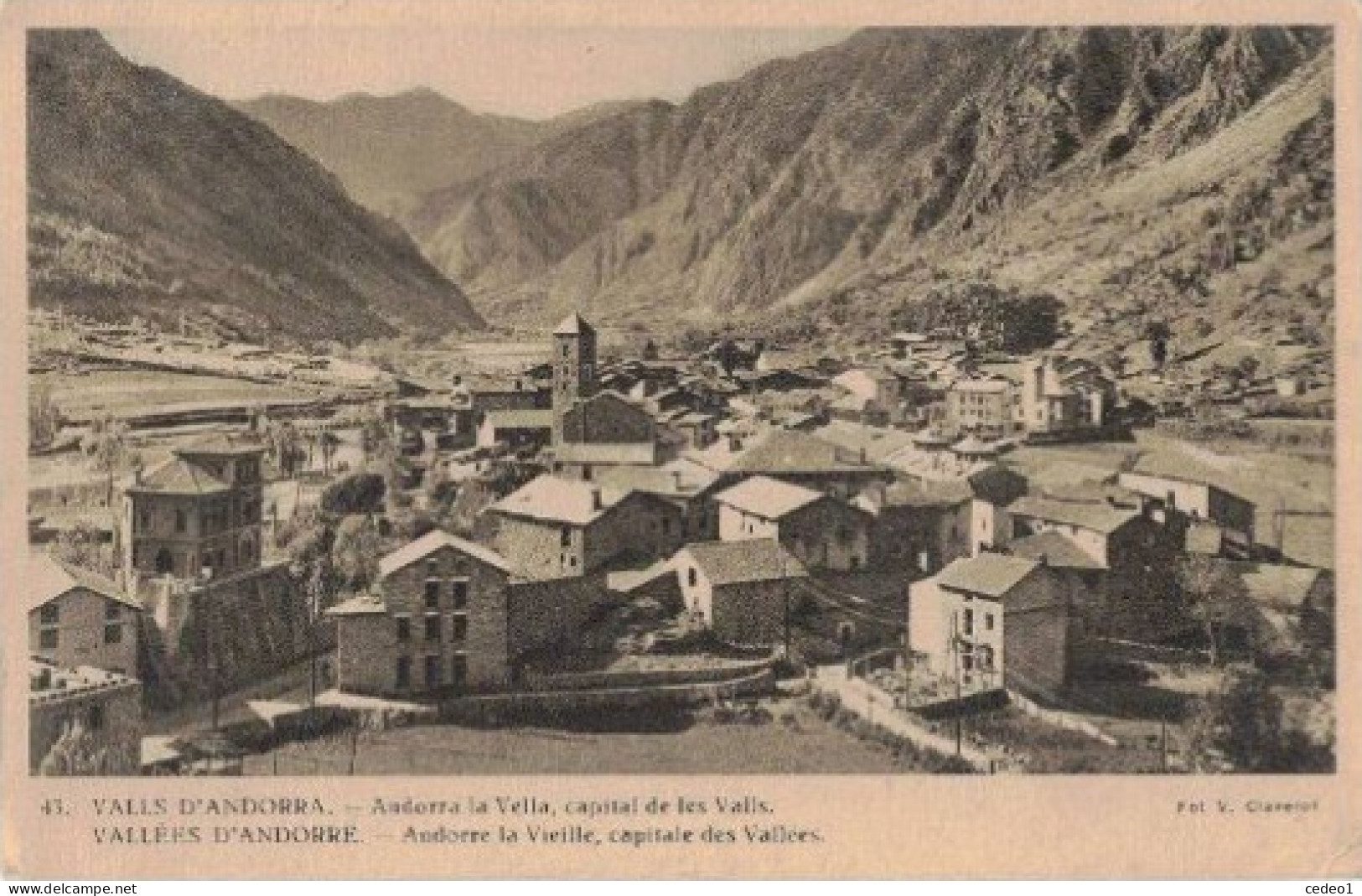 VALLS D'ANDORRA  ANDORRA LA VELLA   FOT V CLAVEROL - Andorra