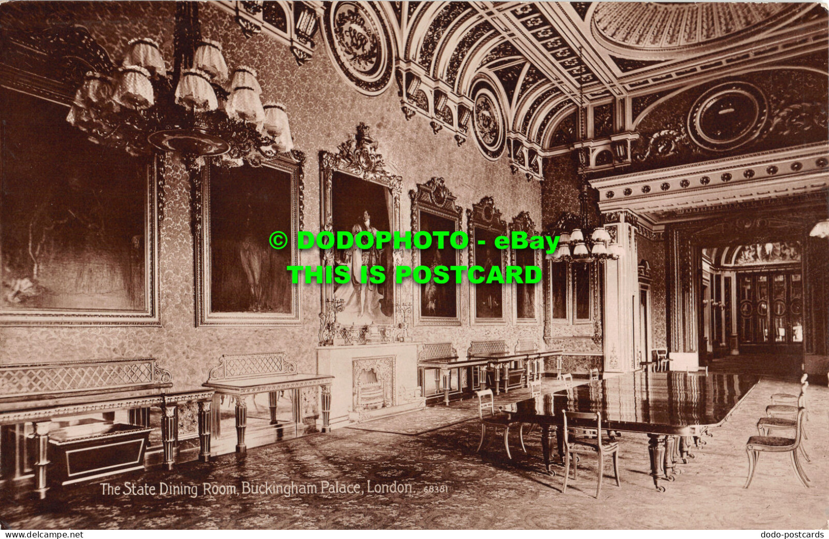 R461552 London. The State Dining Room. Buckingham Palace. Valentine. X. L. Serie - Sonstige & Ohne Zuordnung