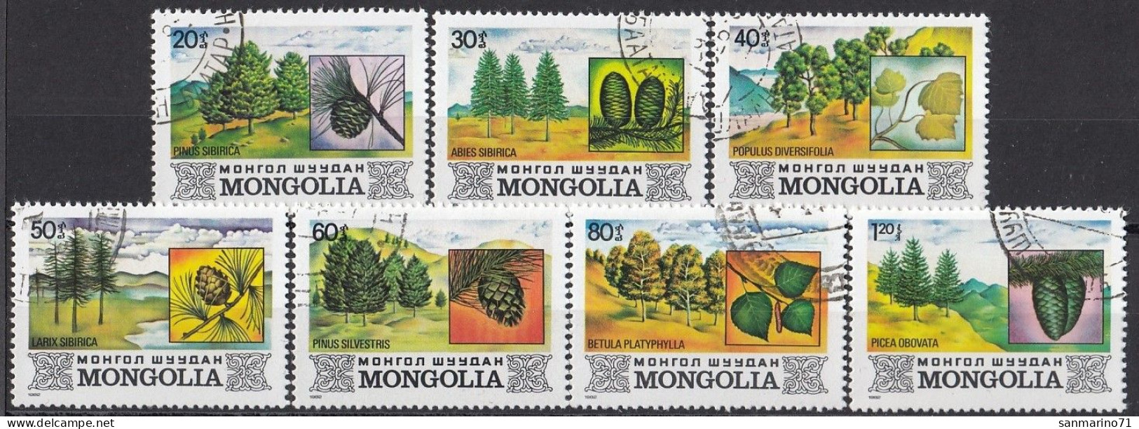 MONGOLIA 1489-1495,used - Bomen