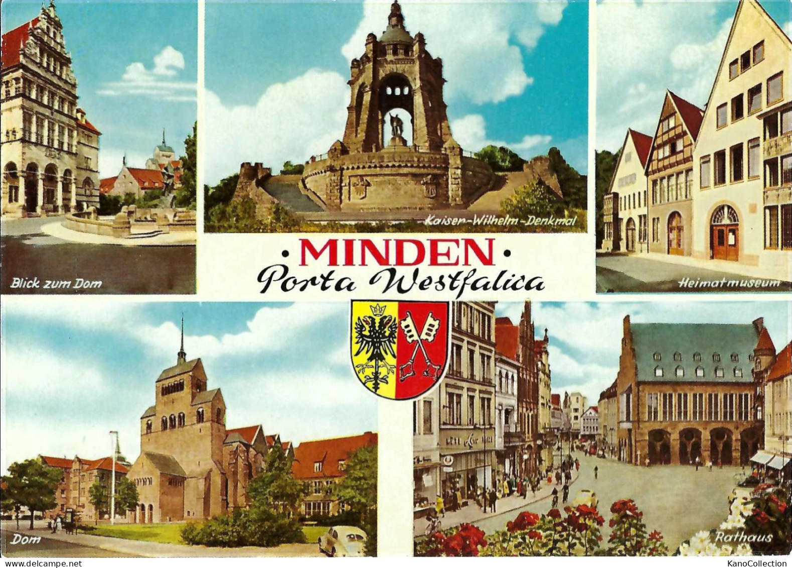 Minden, Porta Westfalica, Mehrbildkarte, Nicht Gelaufen - Minden