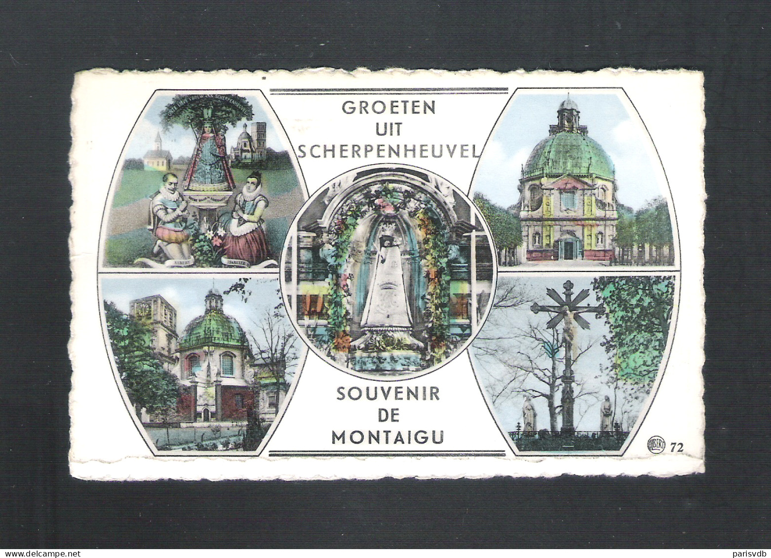 SCHERPENHEUVEL - GROETEN UIT SCHERPENHEUVEL - SOUVENIR DE MONTAIGU  (12.587) - Scherpenheuvel-Zichem