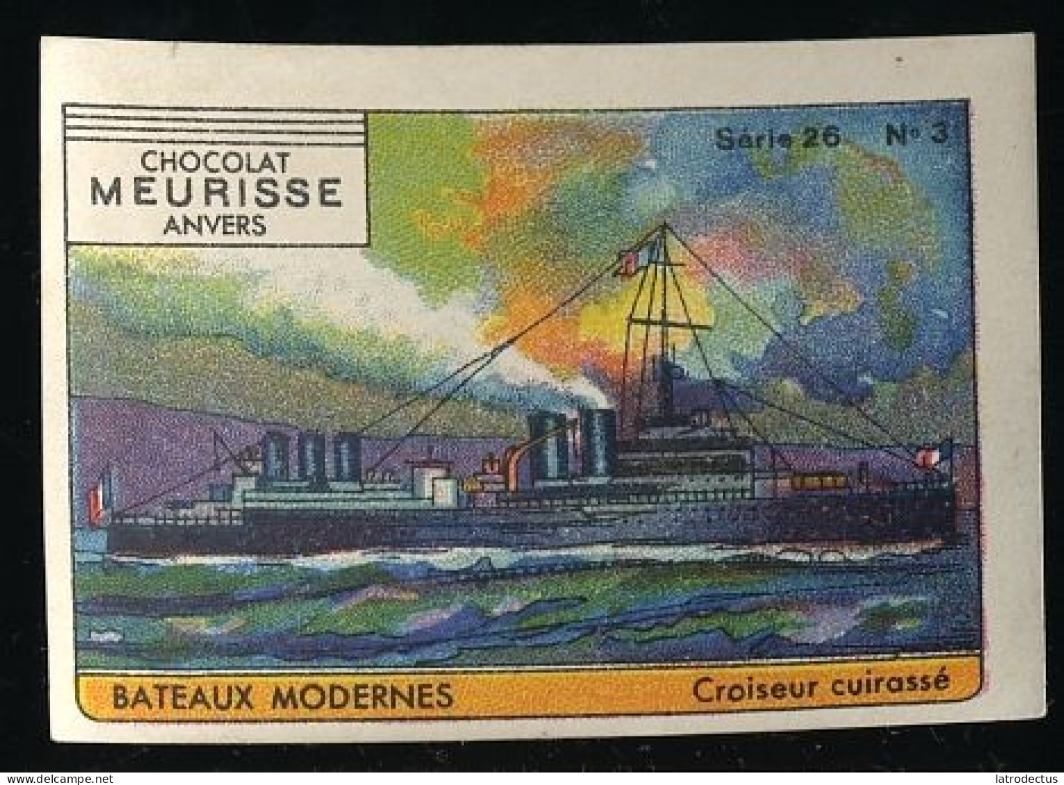 Meurisse - Ca 1930 - 26 - Les Bateaux Modernes, Modern Boats, Ships - 3 - Cuirassé, Battleship - Sonstige & Ohne Zuordnung