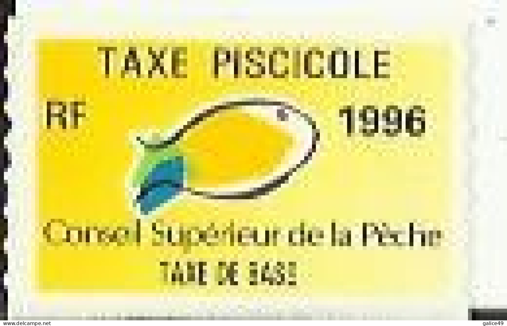 Taxe Piscicole De Base - 1996 - Vierge - Other & Unclassified