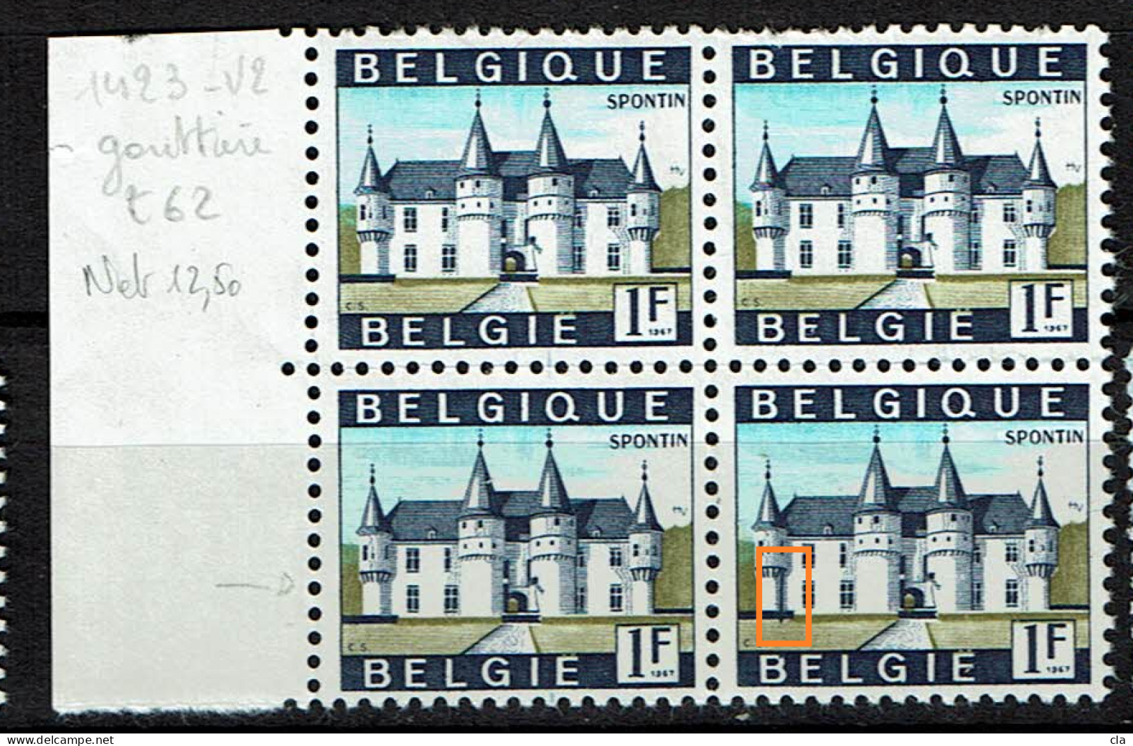 1423  **  V Gouttière  12,5 - 1961-1990