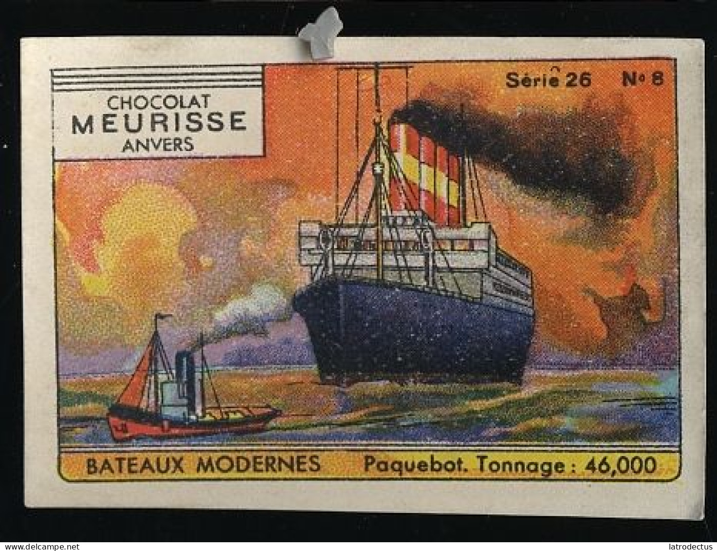 Meurisse - Ca 1930 - 26 - Les Bateaux Modernes, Modern Boats, Ships - 8 - Paquebot, Liner - Sonstige & Ohne Zuordnung