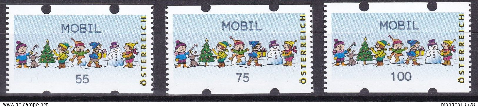 ATM Österreich - Ausgabe 24.11.2006 - Mobil - Kinder - Mit Zählnummern - Postfrisch (20) - Automatenmarken [ATM]