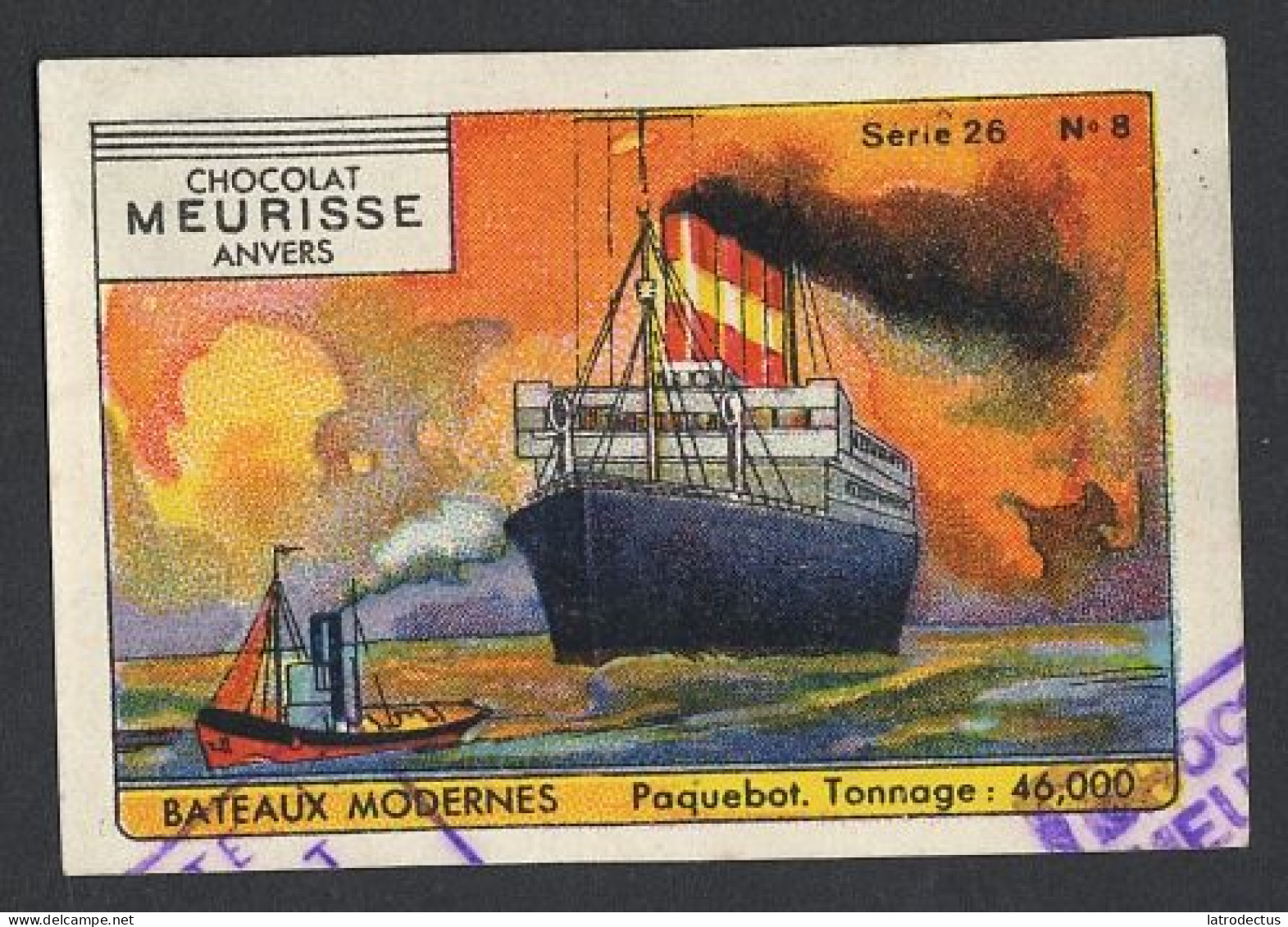 Meurisse - Ca 1930 - 26 - Les Bateaux Modernes, Modern Boats, Ships - 8 - Paquebot, Liner - Otros & Sin Clasificación