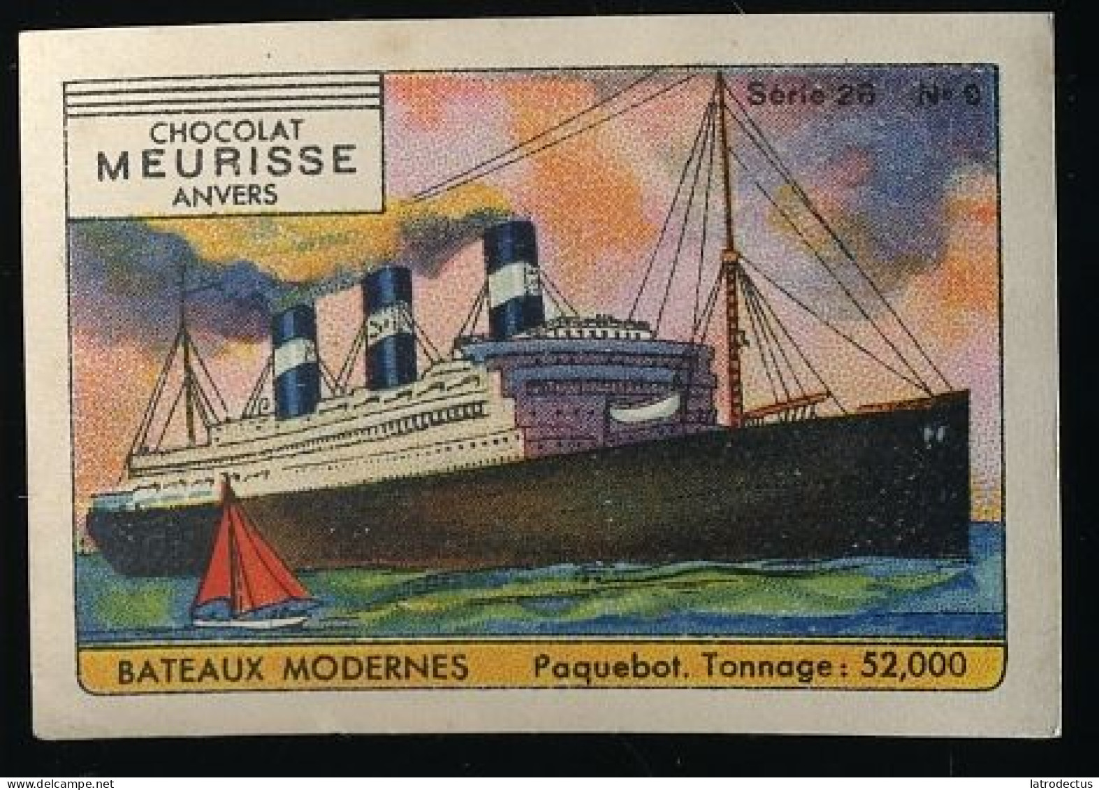 Meurisse - Ca 1930 - 26 - Les Bateaux Modernes, Modern Boats, Ships - 9 - Paquebot, Liner - Sonstige & Ohne Zuordnung