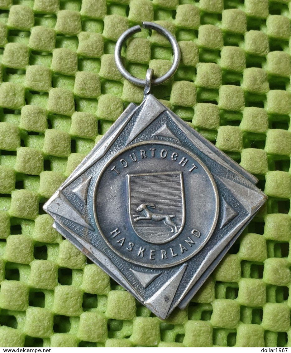 Medaile : Haskerland : Toertocht IJWC Of Meren Toertocht 23-2-1963 -  Original Foto  !!  Medallion  Dutch - Andere & Zonder Classificatie