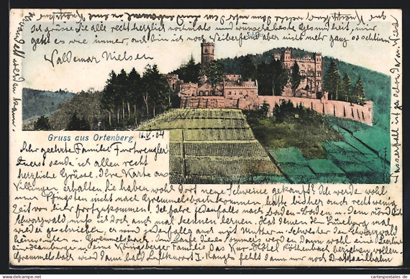 AK Ortenberg / Baden, Blick Auf Die Burg  - Baden-Baden