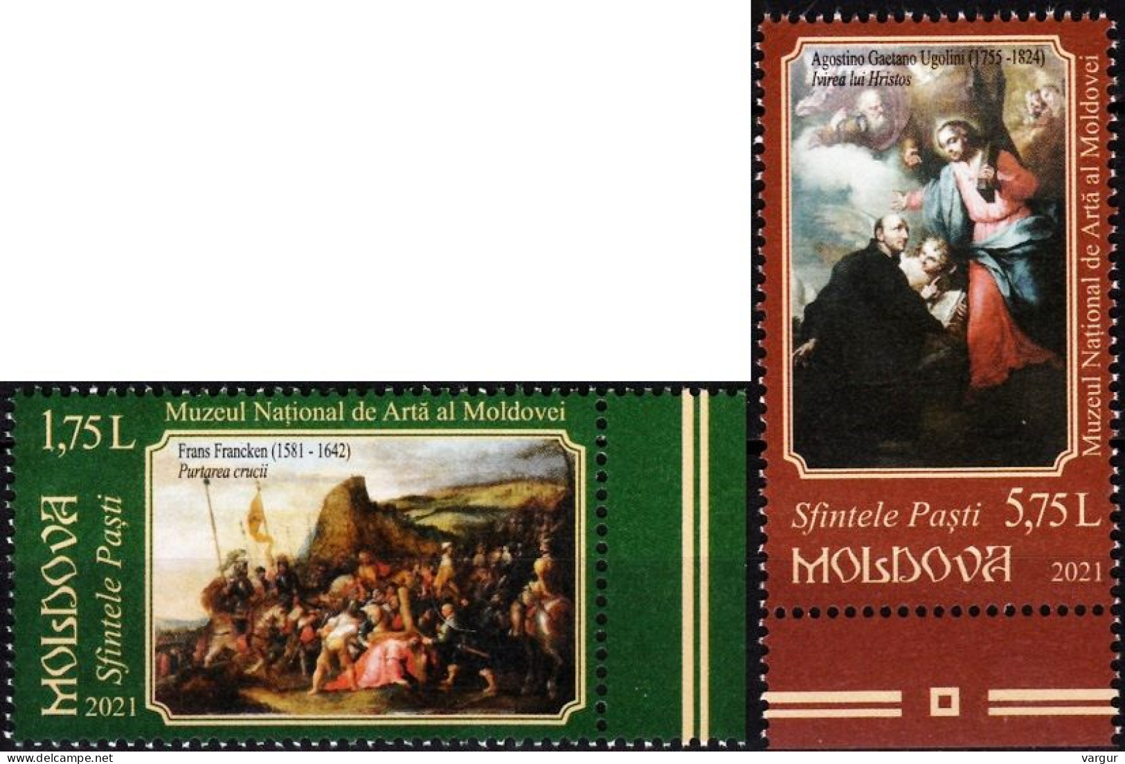 MOLDOVA 2021-05 Religion: Easter, Art: Religious Paintings, MNH - Religión