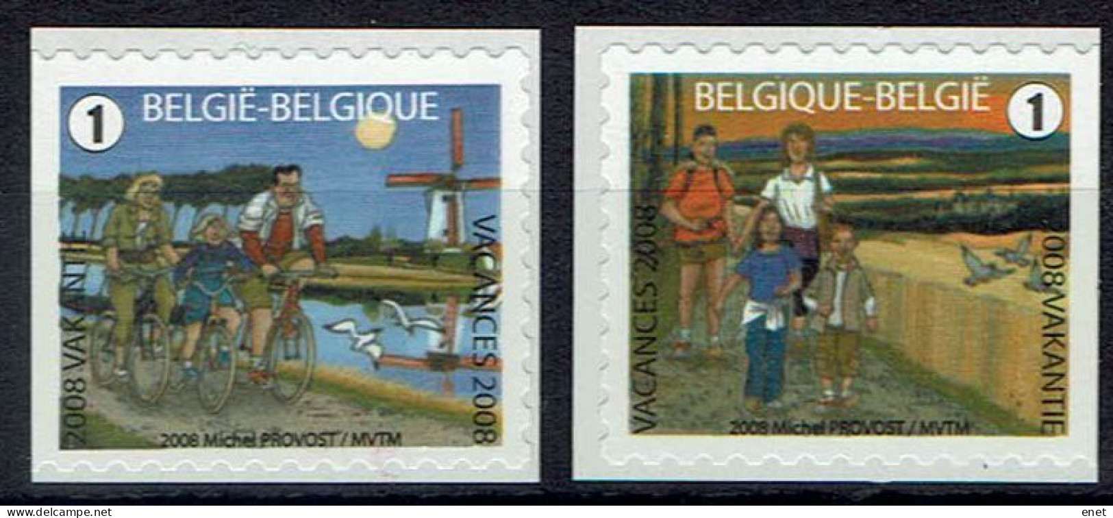 Belgie 2008 - OBP 3792/93 - Fietsen En Wandelen - Ongebruikt