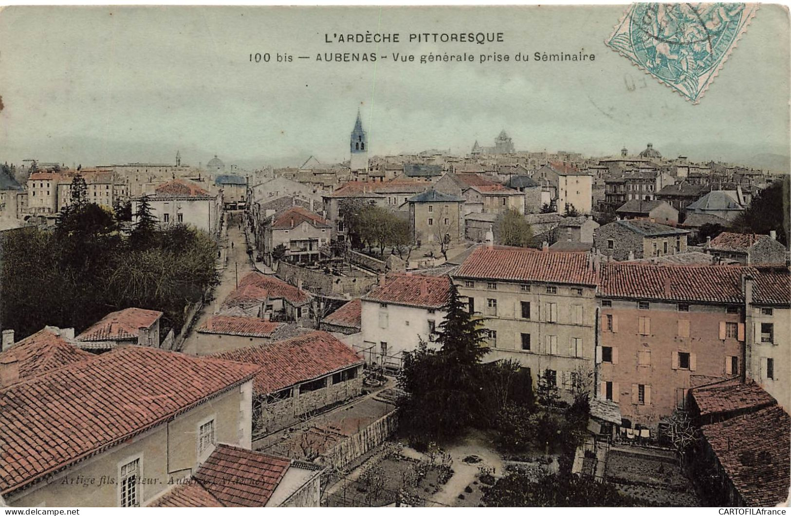 ARDECHE  AUBENAS Vue Générale Prise Du Séminaire - Aubenas