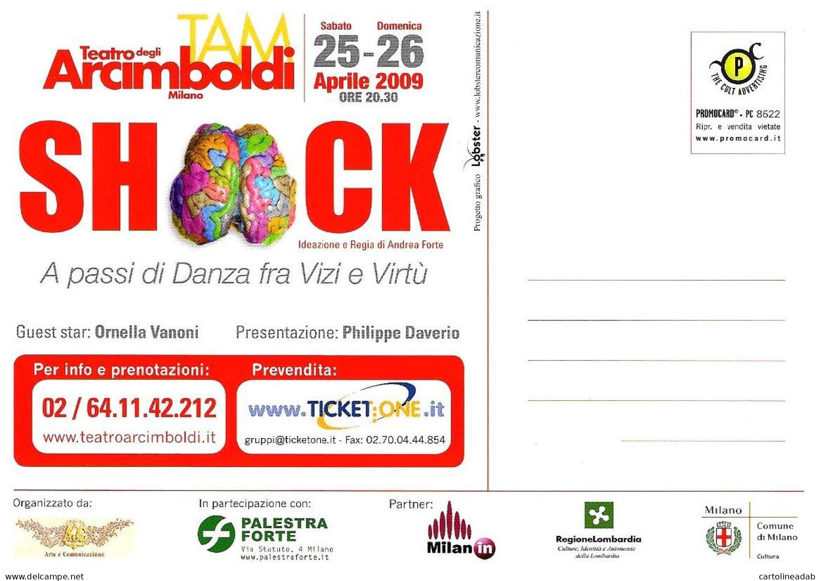 [MD9473] CPM - TEATRO ARCIMBOLDI MILANO SHOCK - SUPERBIA - PROMOCARD 8622 - PERFETTA - Non Viaggiata - Théâtre